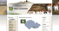 Desktop Screenshot of obec-lechovice.cz