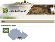 Tablet Screenshot of obec-lechovice.cz